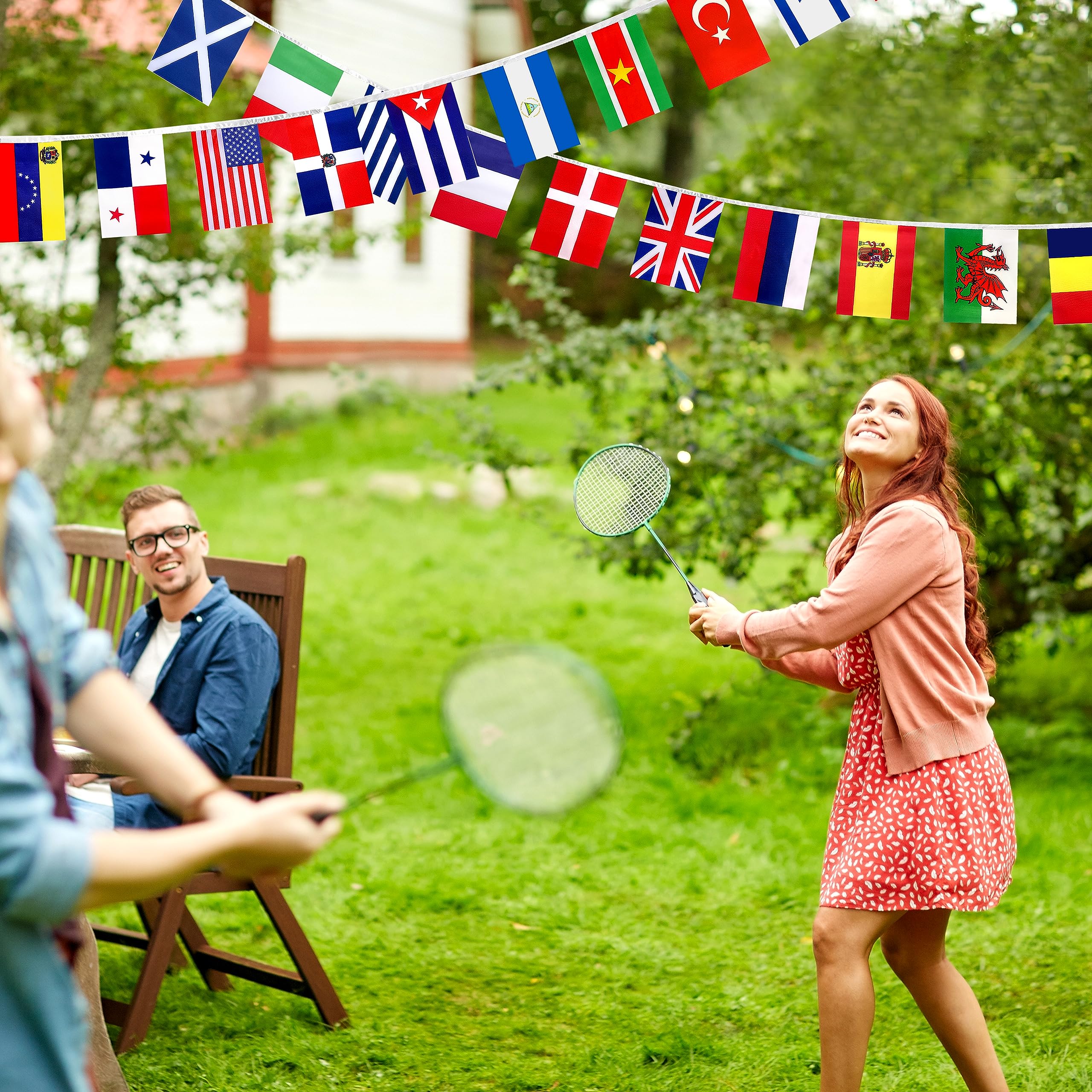 KERDA 224 Countries International String Flags Banners of The World,Decoration for Olympic,School,Bar,Sports Events,Grand Opening,8.2x5.5 Inch,230 Feet - Image 5