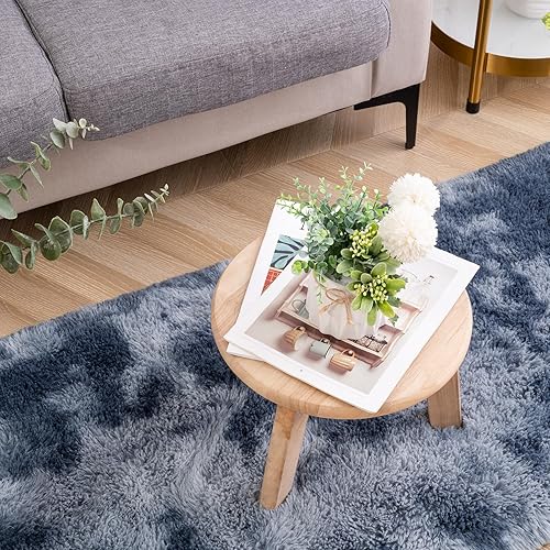 Miniatura 6 de Maxsoft Alfombra suave y lanuda para dormitorio, de 2 x 6 pies, alfombra de área moderna y esponjosa para el pasillo de la cama, alfombra de felpa