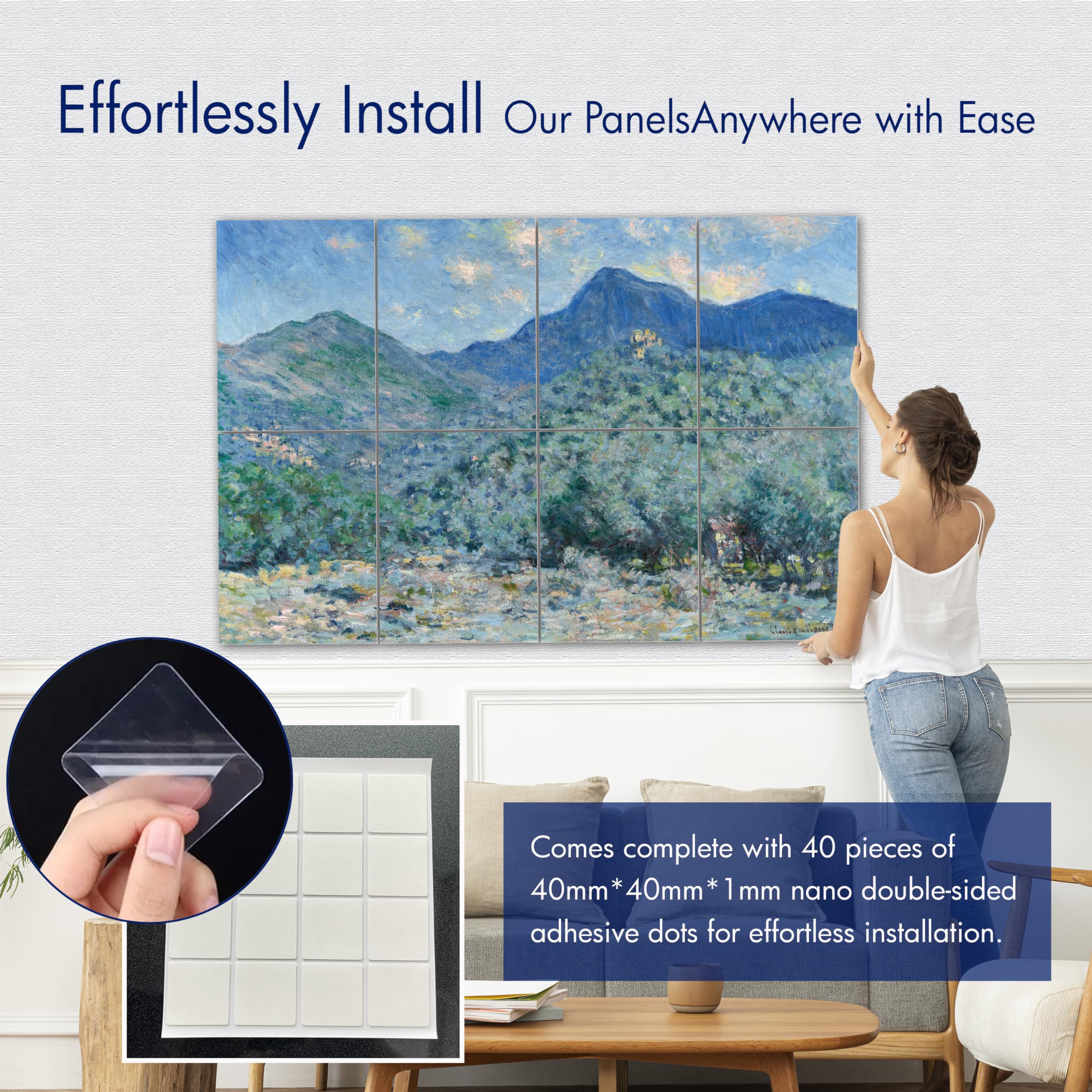 PINWELIFE® Wall Art Acoustic Panels, Sound Proof Absorbing Panels for Home/Office, Decorative Absorbing Dampening - Image 3