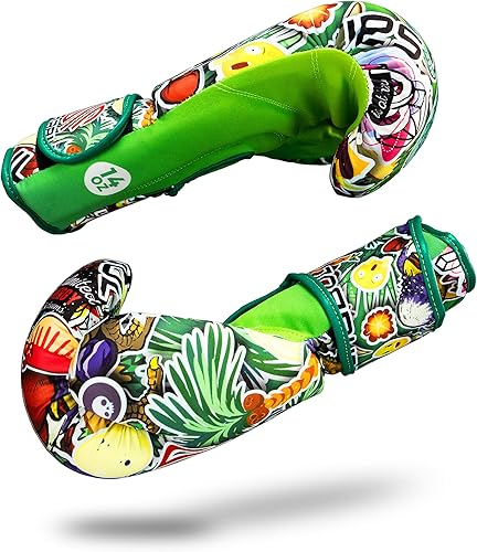 Miniatura 4 de Sanabul Sticker Bomb - Guantes de boxeo para adultos, Kickboxing, entrenamiento de MMA, saco pesado