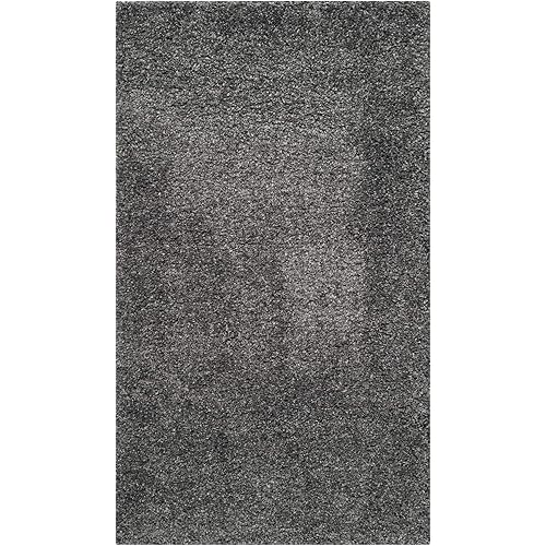 SAFAVIEH California Shag Collection Area Rug - 8' x 10', Dark Grey, Non-Shedding & Easy Care, 2-inch Thick Ideal for High Traffic Areas in Living Room, Bedroom (SG151-8484)