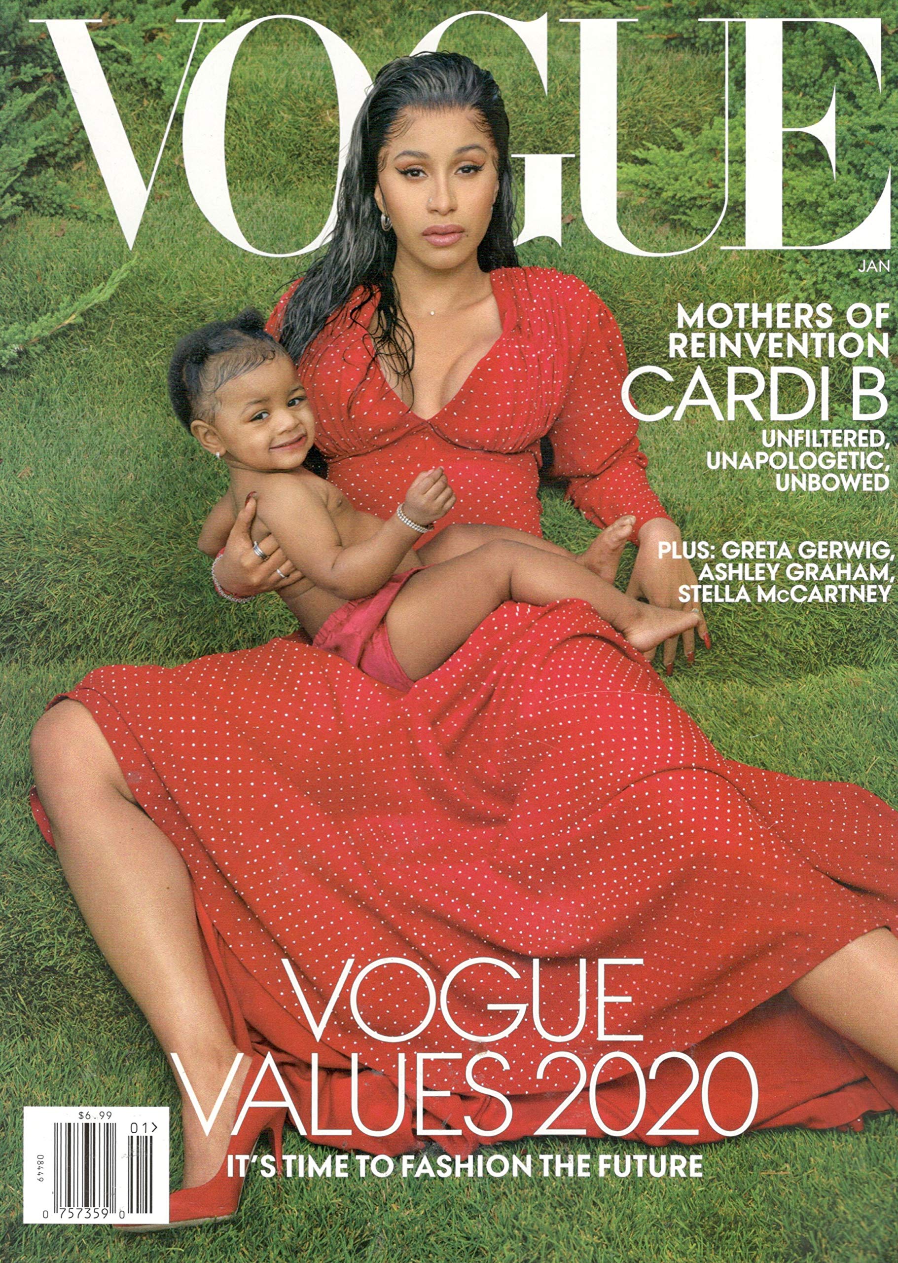 Vogue Magazine (January, 2020) Cardi B Cover Single Issue Magazine – January 1, 2019