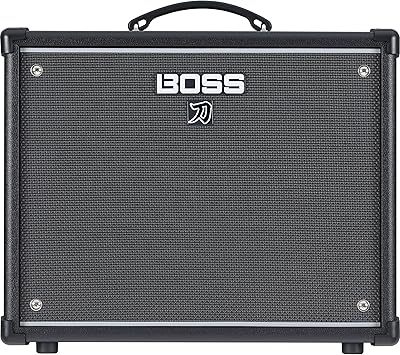 BOSS Katana-50 EX Gen 3 Guitar Amplifier | Compact 50-Watt Combo Amp Expanded for Live Performers | Upgraded Custom 12-Inch Speaker | Line Out & Stereo Expand | GA-FC/GA-FC EX Foot Controller Support