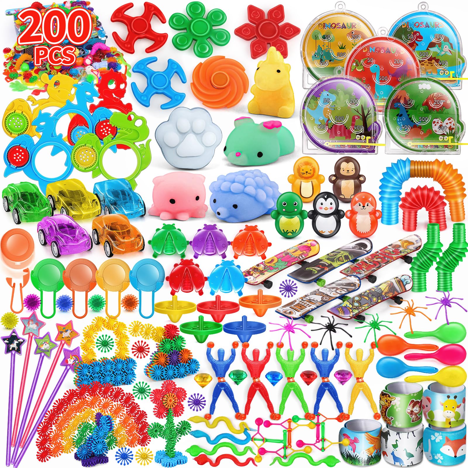 Bomboniere Halloween 200 Pezzi: Assortimento Giocattoli Per Bambini, Sacchetti Regalo E Premi - 5