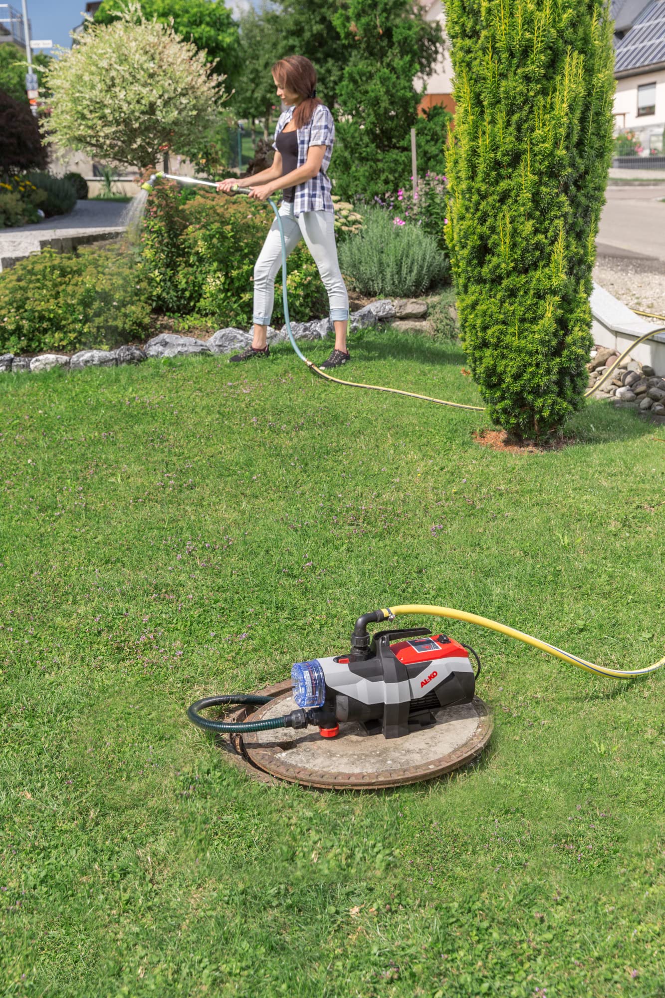 AL-KO Gartenpumpe Jet 3600 Easy (850 Watt Motorleistung, 3600 l/h max. Förderleistung, 38 m max. Förderhöhe)