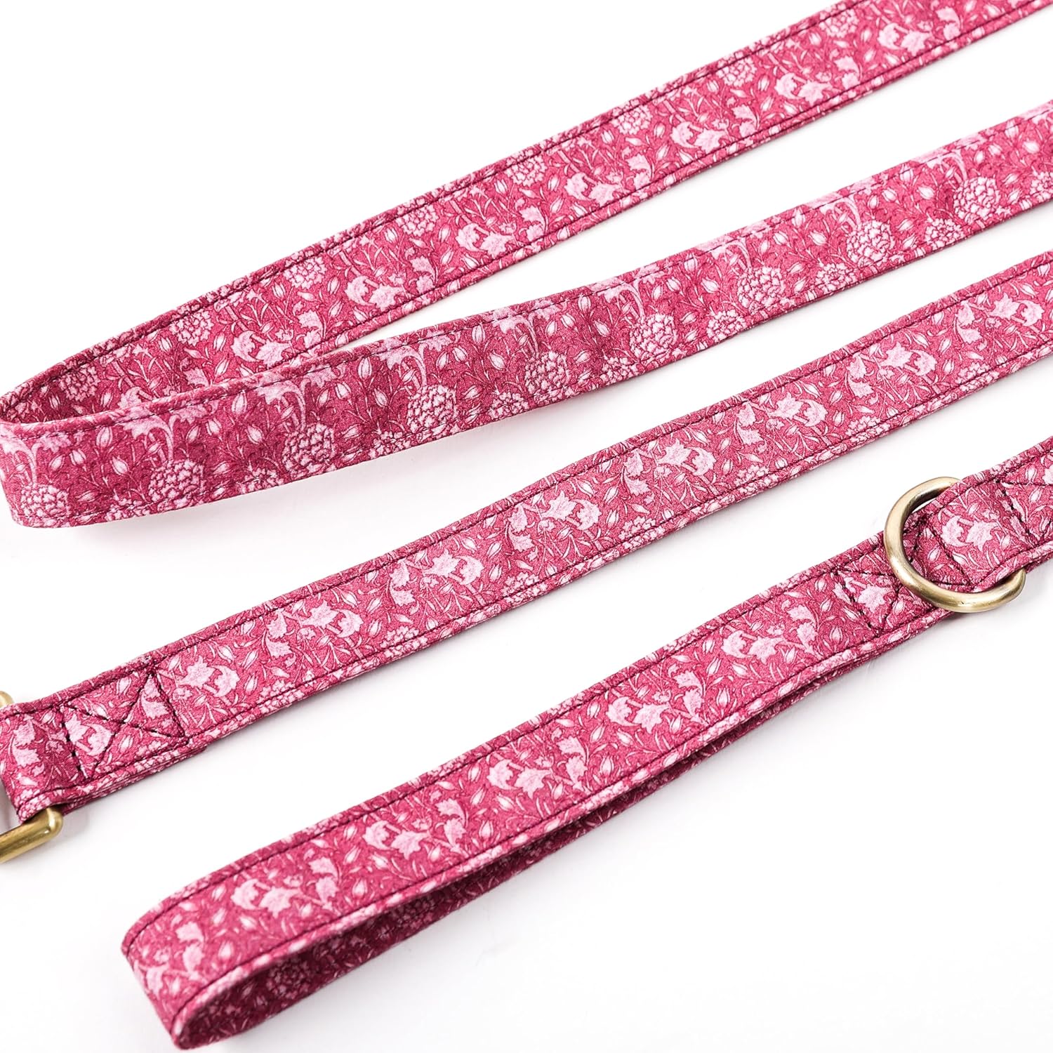 Organic Cotton Dog Leash for Small,Medium and Large Breed,Brass Hardware Pet Leash for Walking,Running and Training 6FT