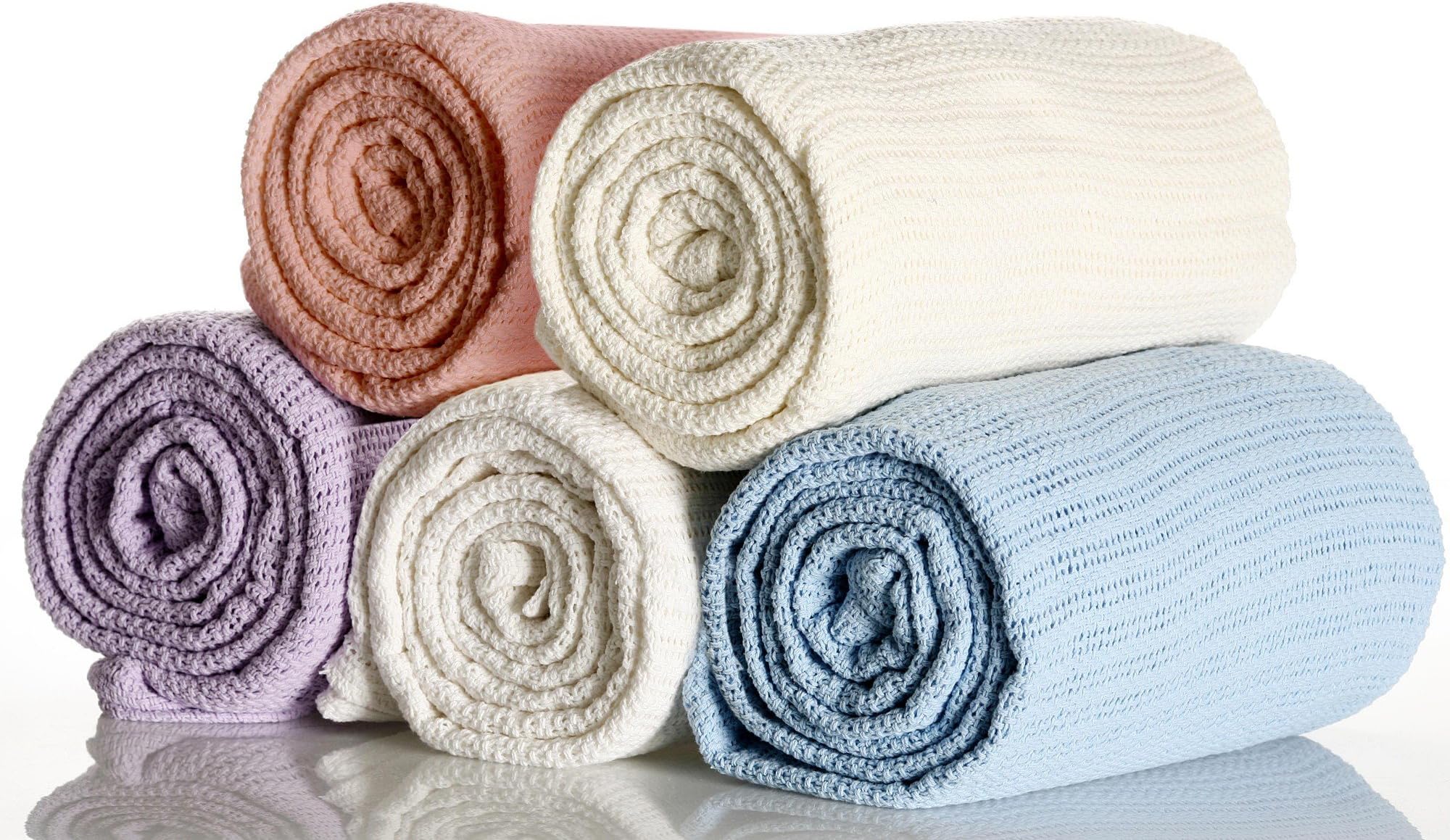 My Little WorldNursery Baby Cellular Blanket Cream Pram/Moses - Baby Cream Blanket