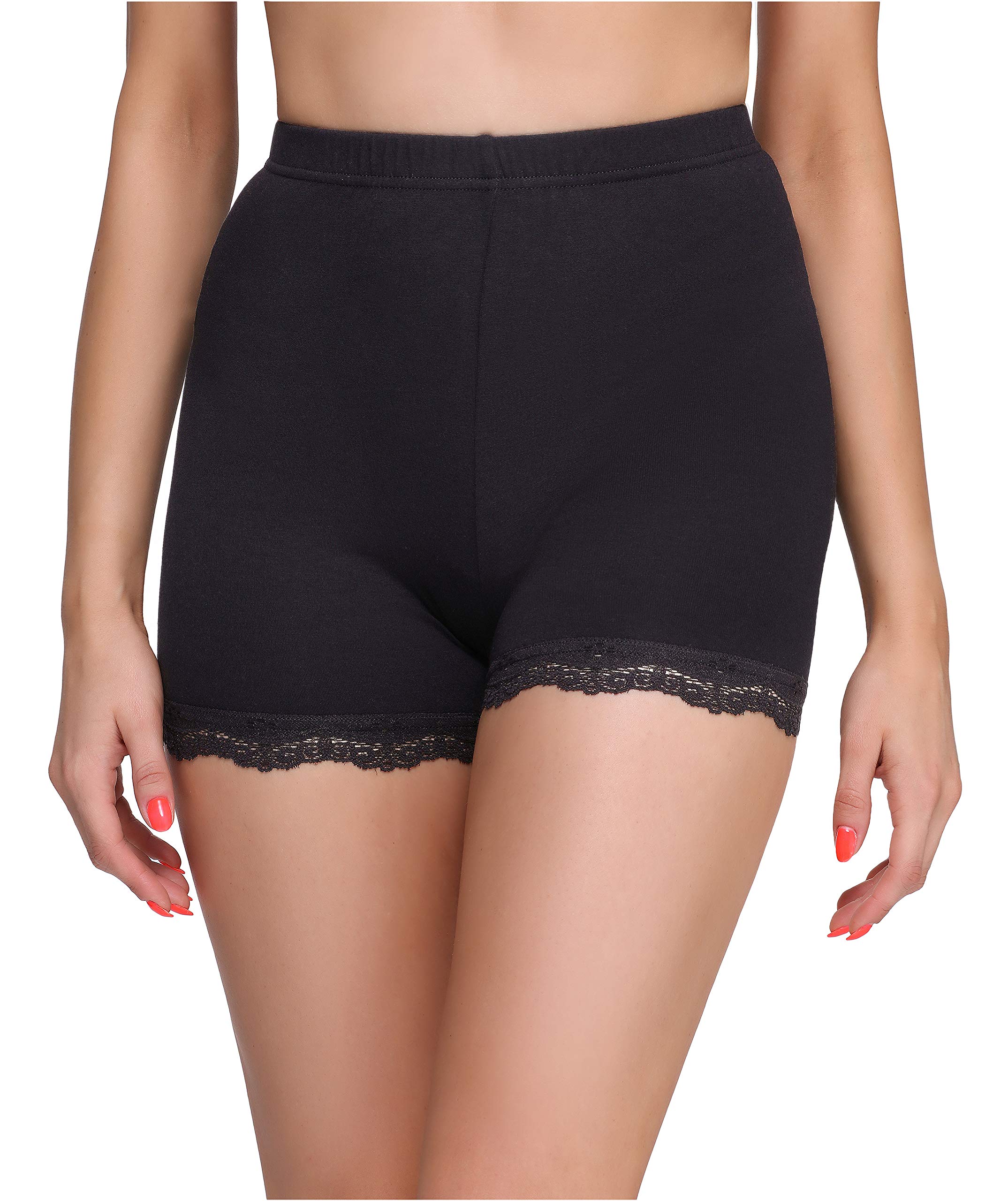Merry Style Damen Shorts mit Spitze Unterhose Hotpants Boxershorts aus Viskose MS10-294