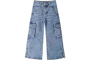 Cargo Jeans for Girls 10-12: Versatile and Stylish Denim Pants