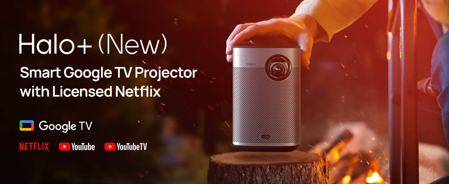 XGIMI Halo+ GTV Portable Projector with Google TV
