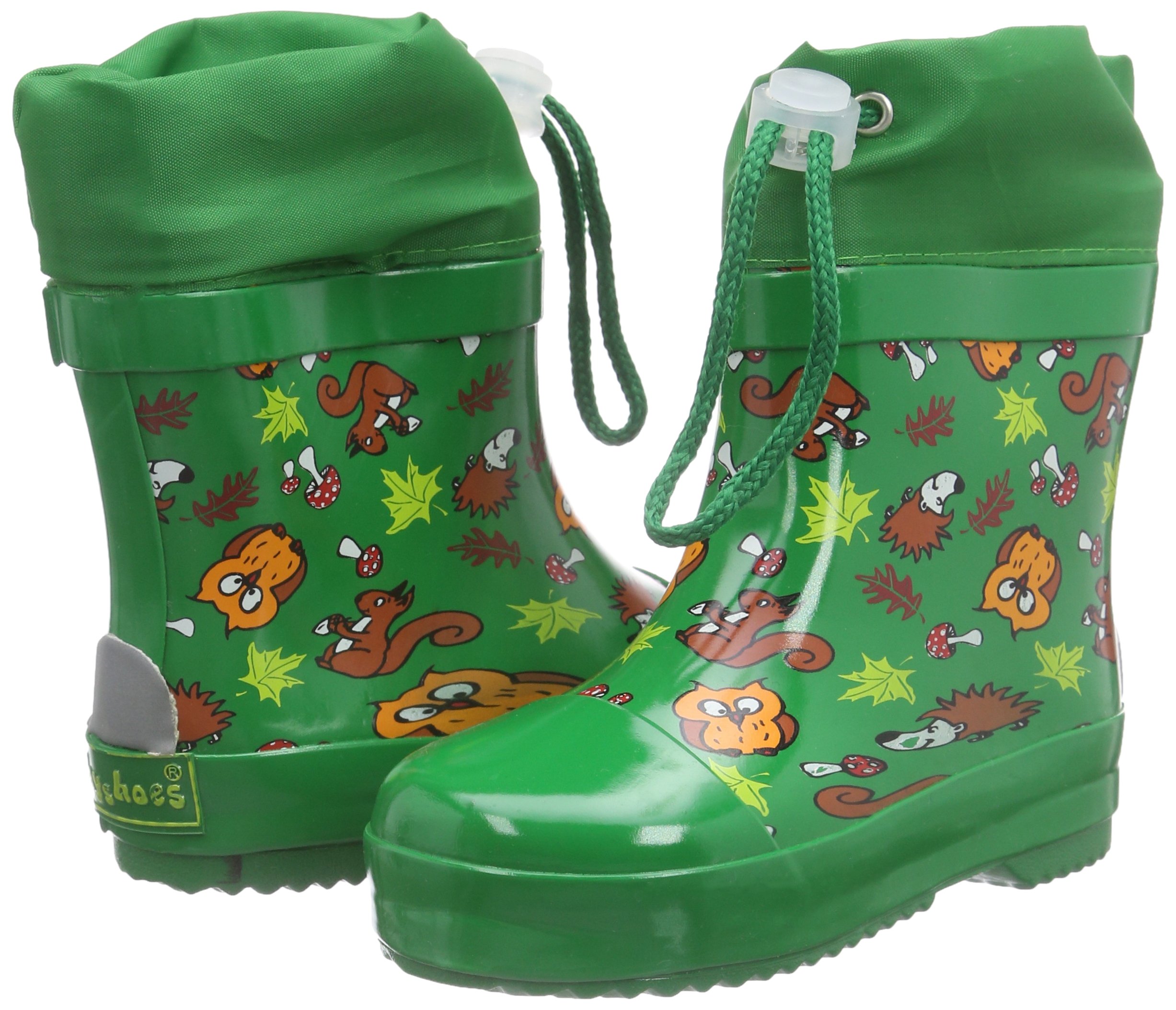 Playshoes Stivali Corti In Gomma Animali Della Foresta Foderati In Gomma Naturale Stivali di GommaUnisex - Bambini e ragazzi