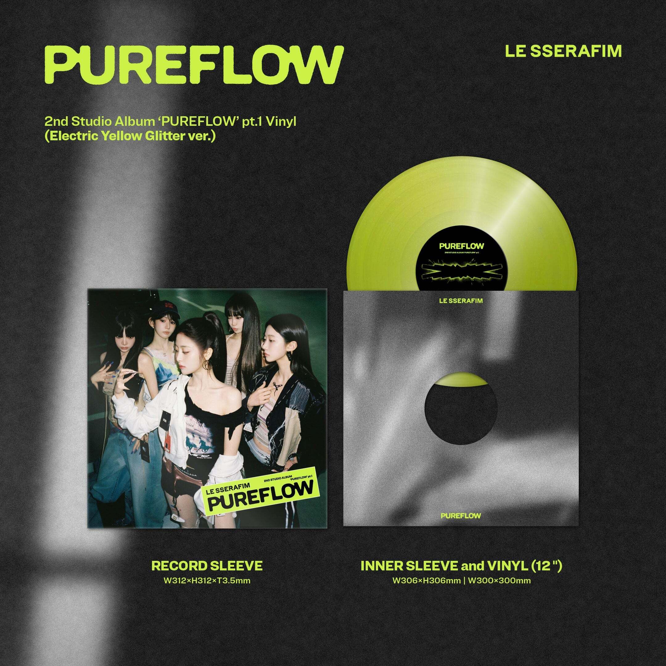 2nd Studio Album 'Pureflow' Pt.1 (Electric Yellow Glitter ver.)