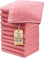 Vista 24 de Toallas de baño básicas medianas de 24 x 48 pulgadas, paquete de 6, color gris, suaves y absorbentes, toallas de algodón multiusos para baño, spa