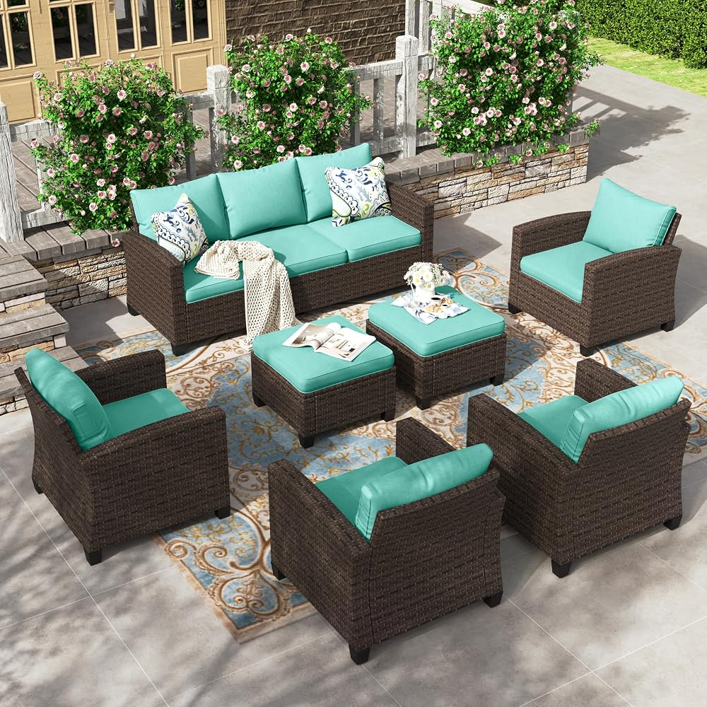 $38/mo - Finance HERA'S HOUSE Outdoor Patio Furniture Set, 7 Pieces ...