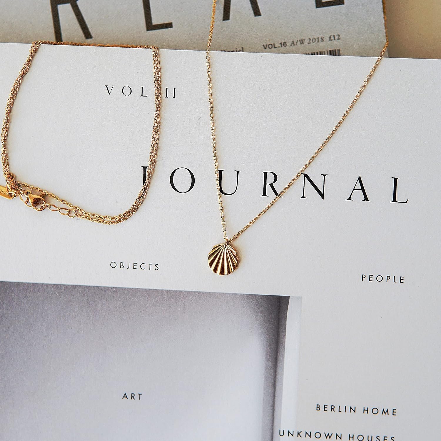 LUUK LIFESTYLE Stainless steel necklaces for women with pendant, trendy jewelry, Happiness card, lucky charm, friendship gift, women's jewellery, stylish gift idea for her, silver, gold and rose gold