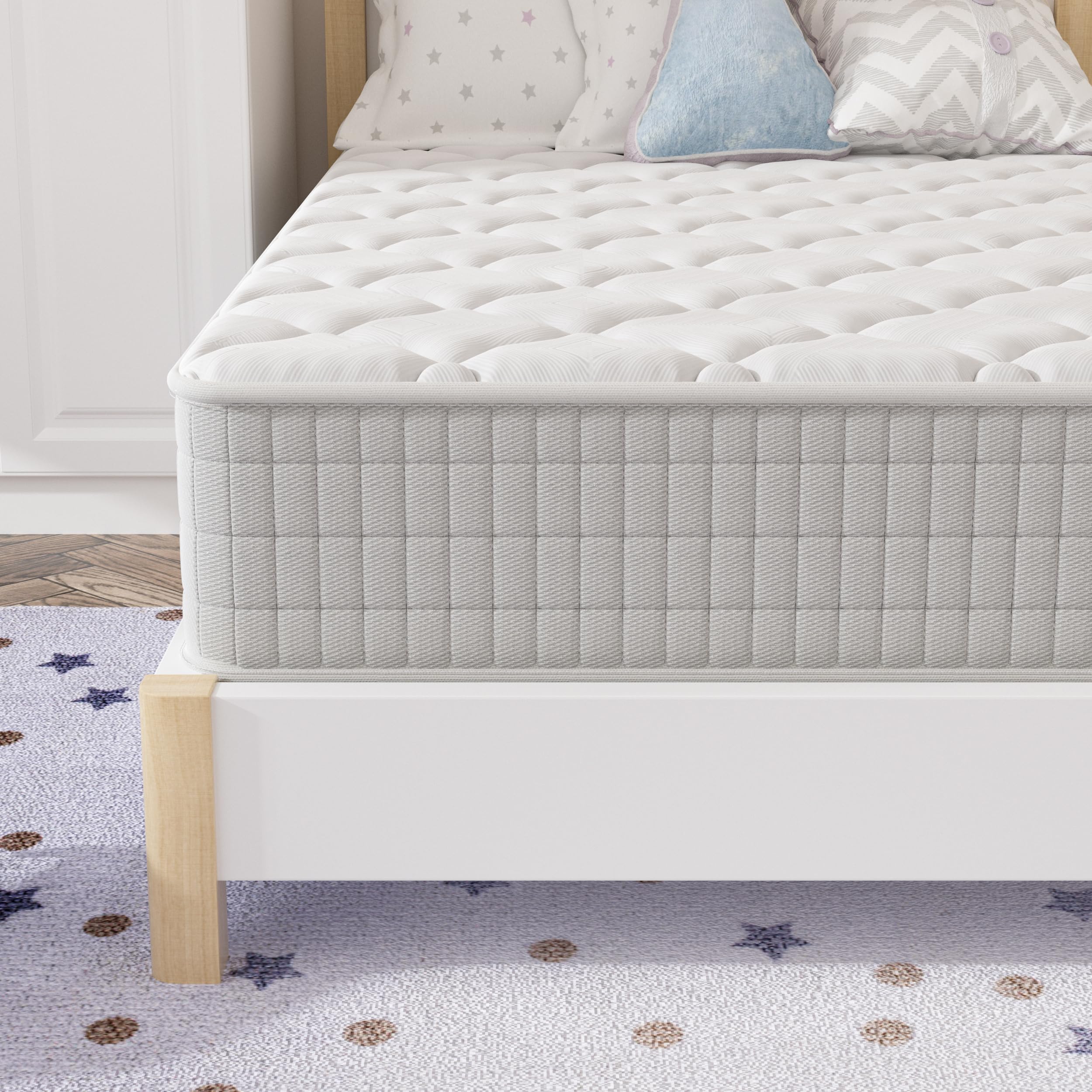 DEWINNER | Materasso Memory Foam 80x190 Singolo | 25CM | Materasso a Memoria in schiuma | Ortopedico Rigido e Rigidità media | Certificato OEKO-TEX | Anallergico | Alleviamento Punti di Pressione
