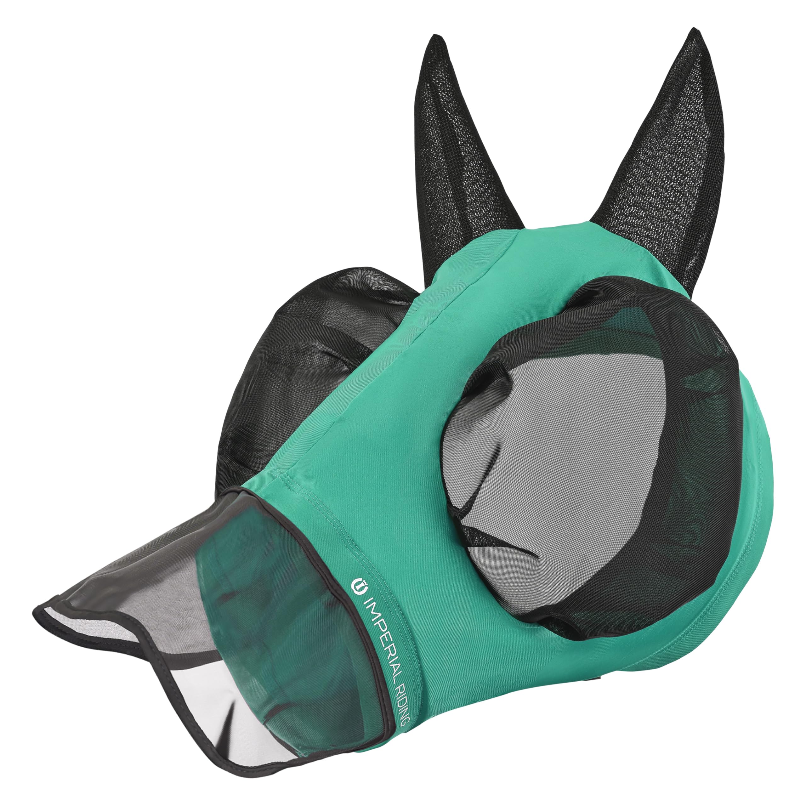 Imperial Riding Trail Ride Fly Mask with Nose Guard Turquoise Cob