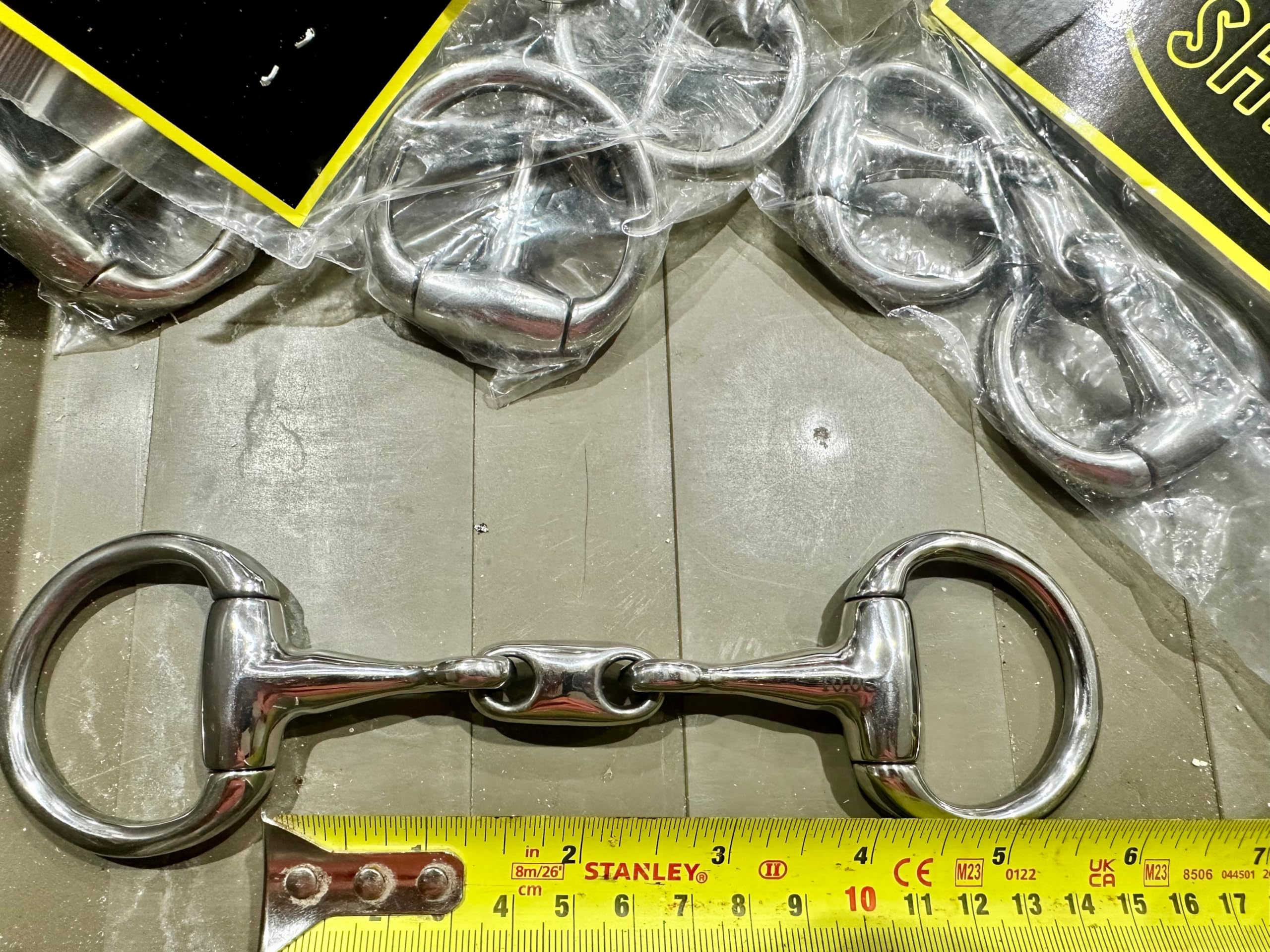 Dinky Small Ring Lozenge Mini Eggbutt Snaffle - 3 1/2-5” - Diddy Pony 9cm/3 1/2”