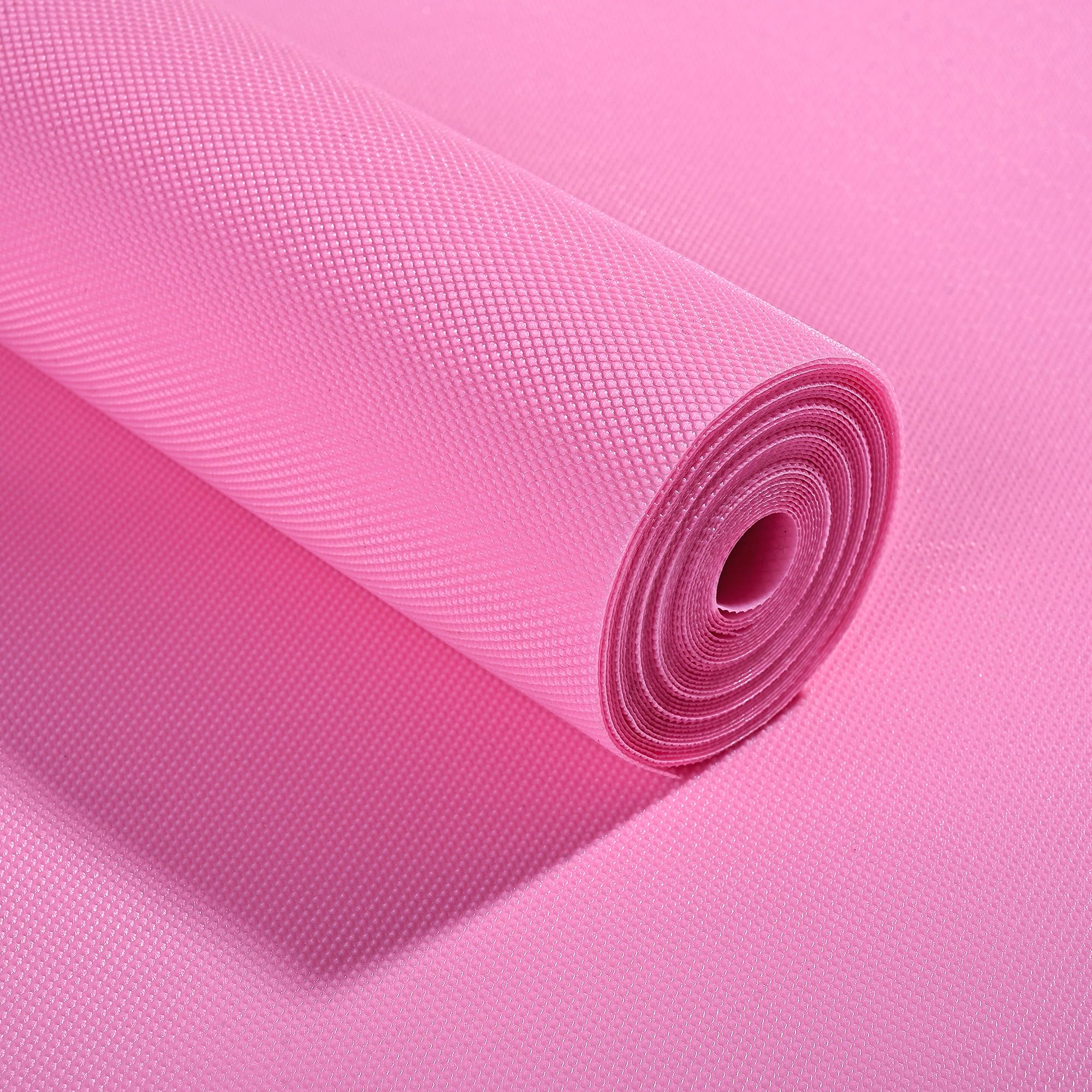 Kuber Industries 1.5 Mtr EVA Anti Slip Shelf Liners for Kitchen Shelves | Multipurpose Cupboard Mat for Wardrobe | Kitchen Shelf Mats Roll | Pink