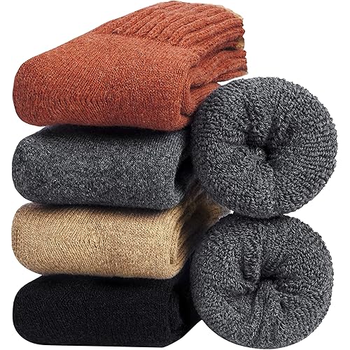 iCamter Womens Wool Socks Soft Super Thick Warm Socks for Women Thermal Winter Socks for Gifts