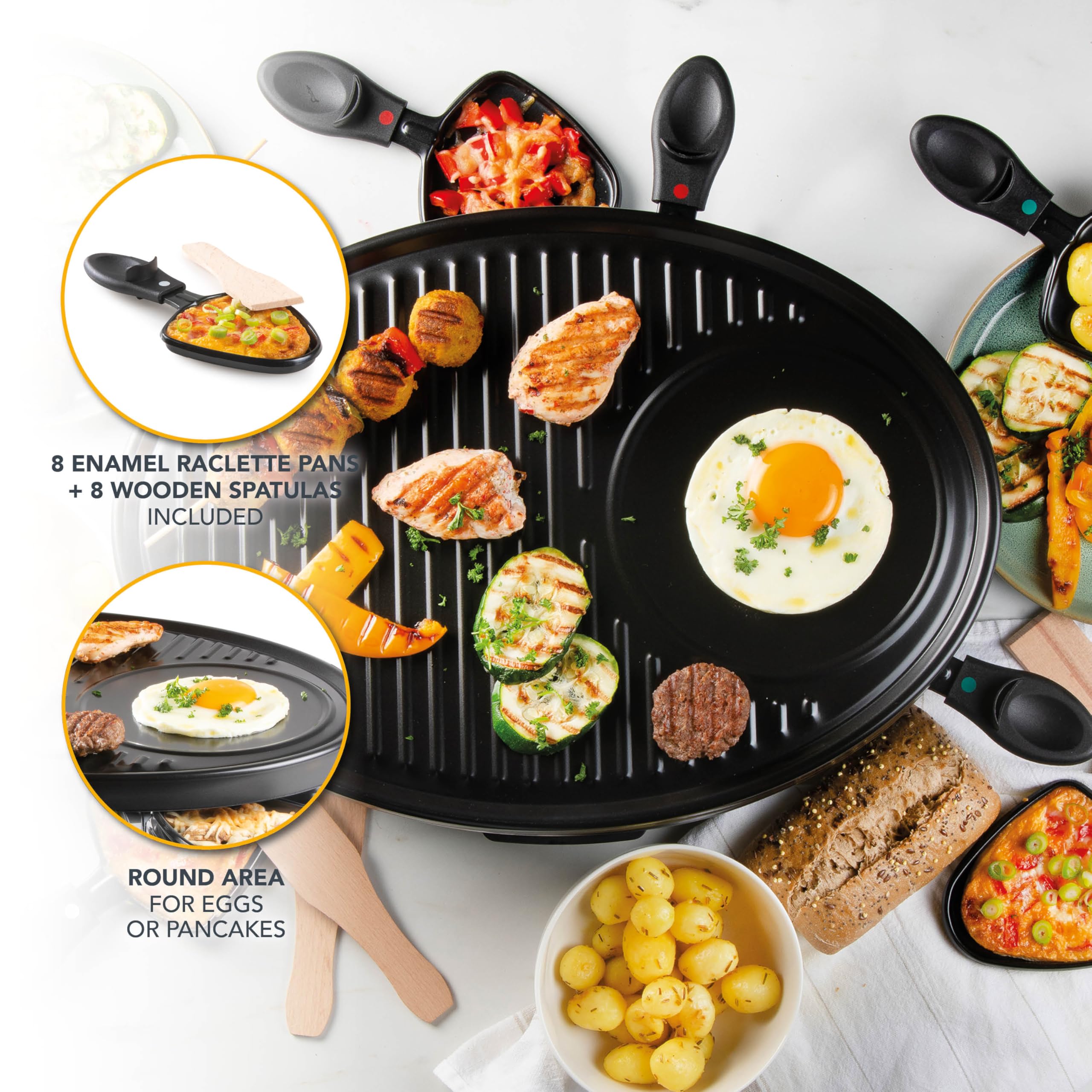 Domo Do9038G Grill, Czarny, 1200W