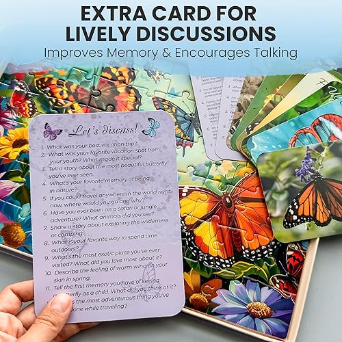 Miniatura 4 de QUOKKA Rompecabezas de demencia de 60 piezas para ancianos – 3 juegos de rompecabezas de piezas grandes para personas mayores – 9 tarjetas