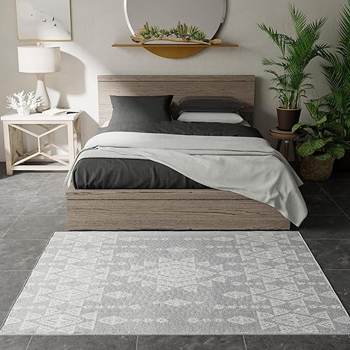 Miniatura 3 de Rugs America Gallagher Collection GL50B Platinum Nova - Alfombra de área vintage de transición, 2 pies 6 pulgadas x 8 pies