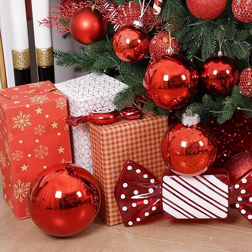 Miniatura 430 de XmasExp Juego de 24 mini esferas de Navidad inastillables para bolas de árbol de Navidad de 1.181 in/1.18 pulgadas (oro rosa)