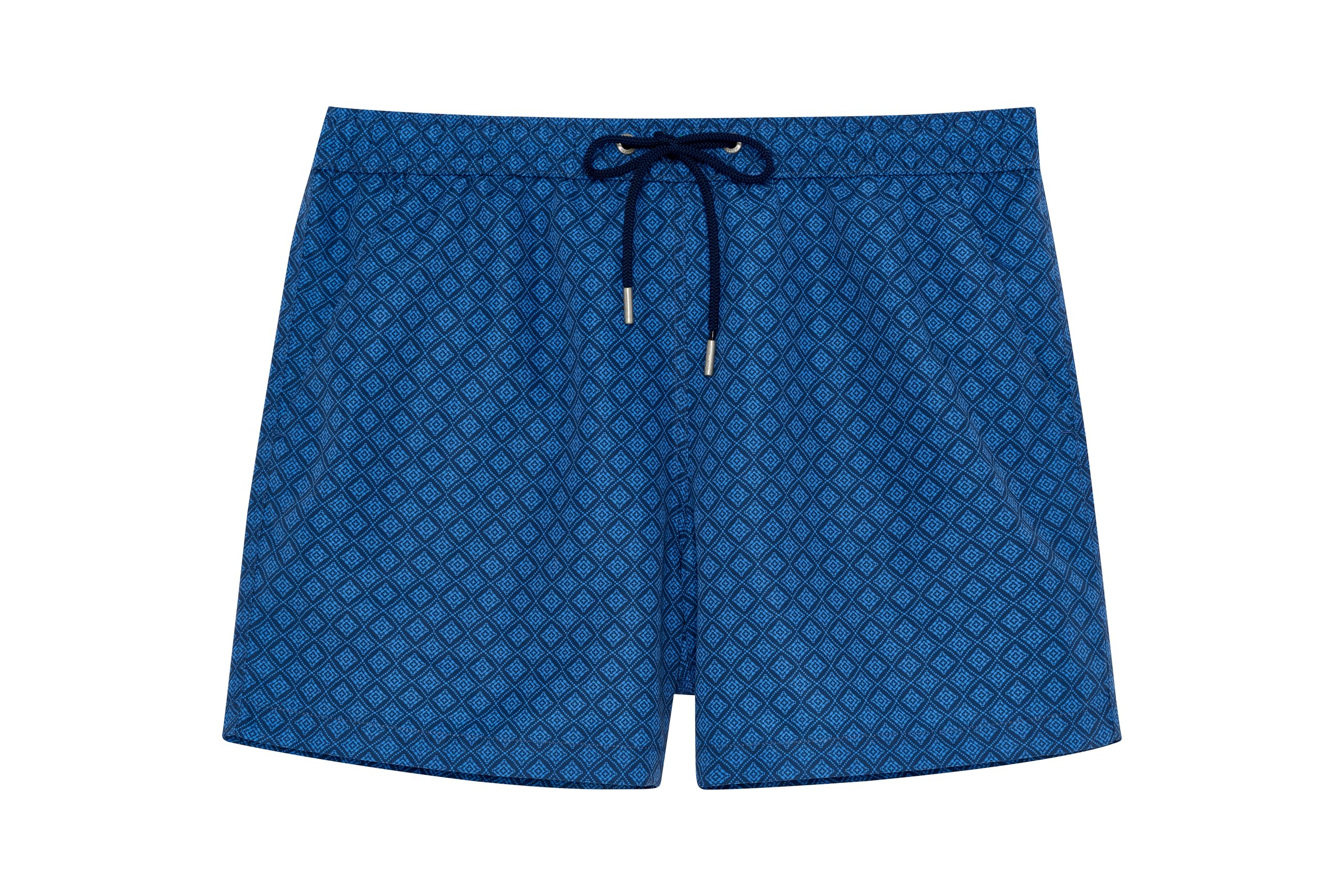 HOM Men's Short de Bain Hendaye Swim Briefs, Blue Print, L