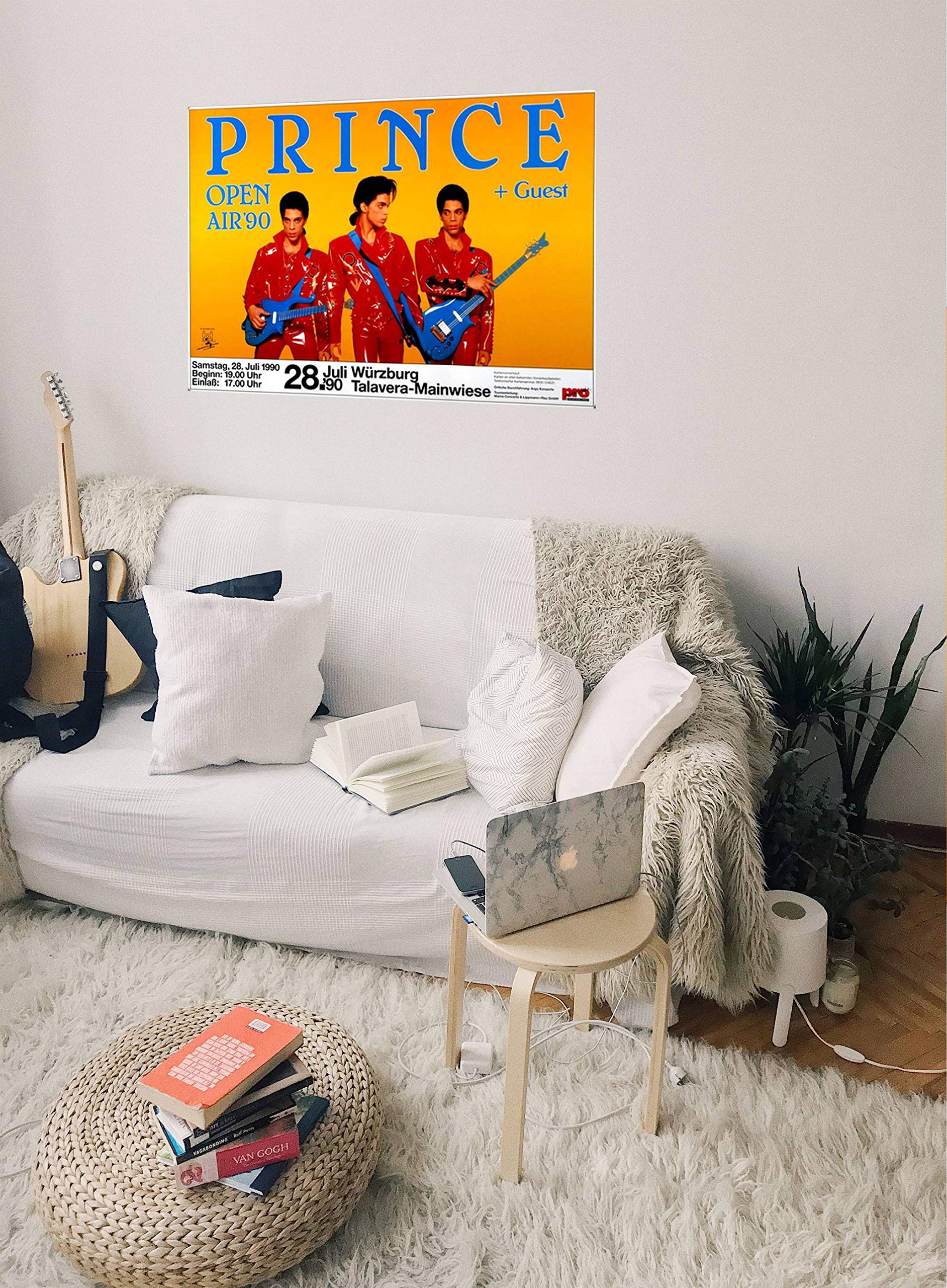 Prince - Diamonds & Pearls, Würzburg 1990 » Konzertplakat/Premium Poster | Live Konzert Veranstaltung | DIN A1 «
