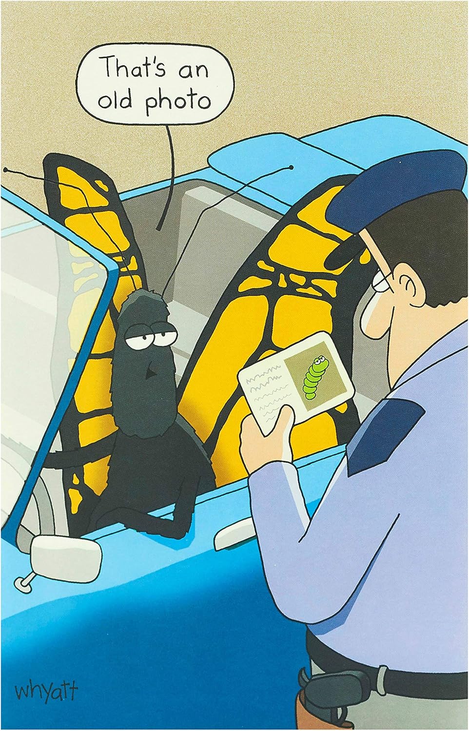 UK Greetings Birthday Card for Him/Her/Friend - Funny Butterfly Design