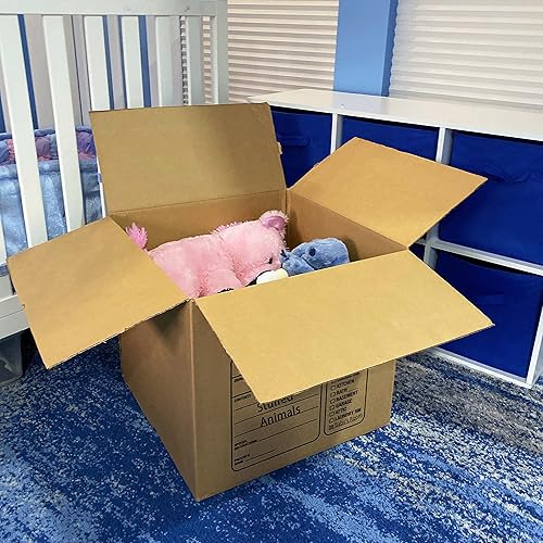 Miniatura 6 de Uboxes 10 cajas de mudanza medianas premium 18x18x16" caja de cartón