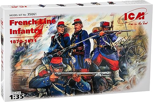 ICM Models French Line Infantry 1870-1871 Kit de construcción