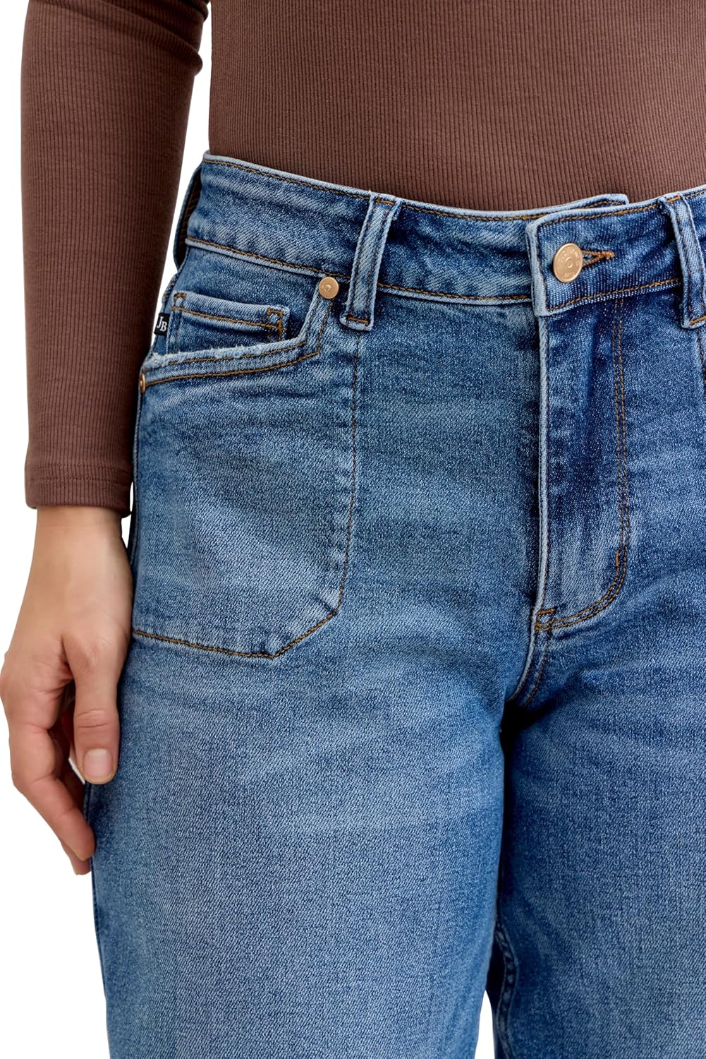 Judy Blue Womens Jeans - High Waisted Soft Barrel Stitch Thru Pocket - Image 7