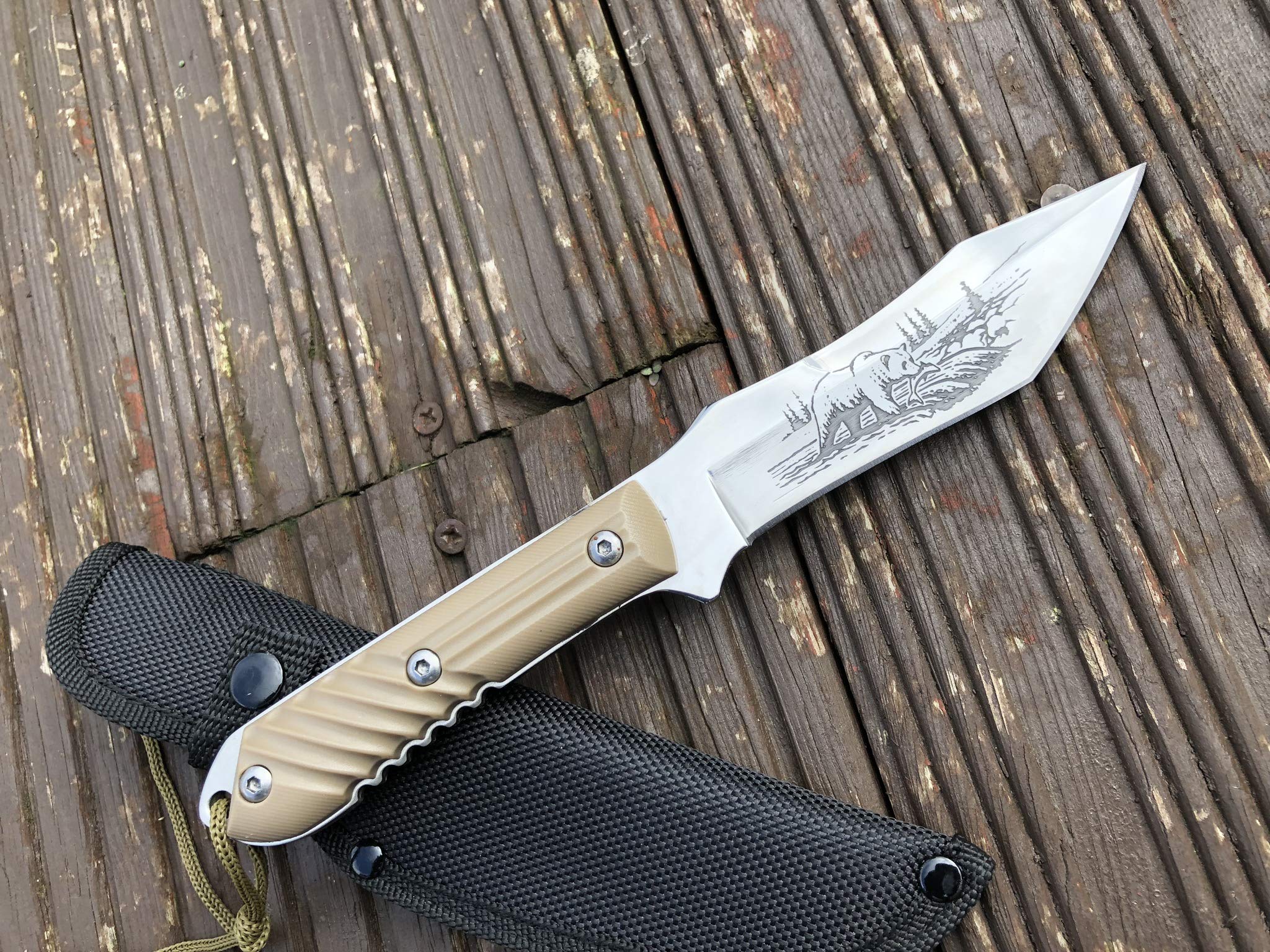 Perkin FBX2 - Coltello da caccia con fodero