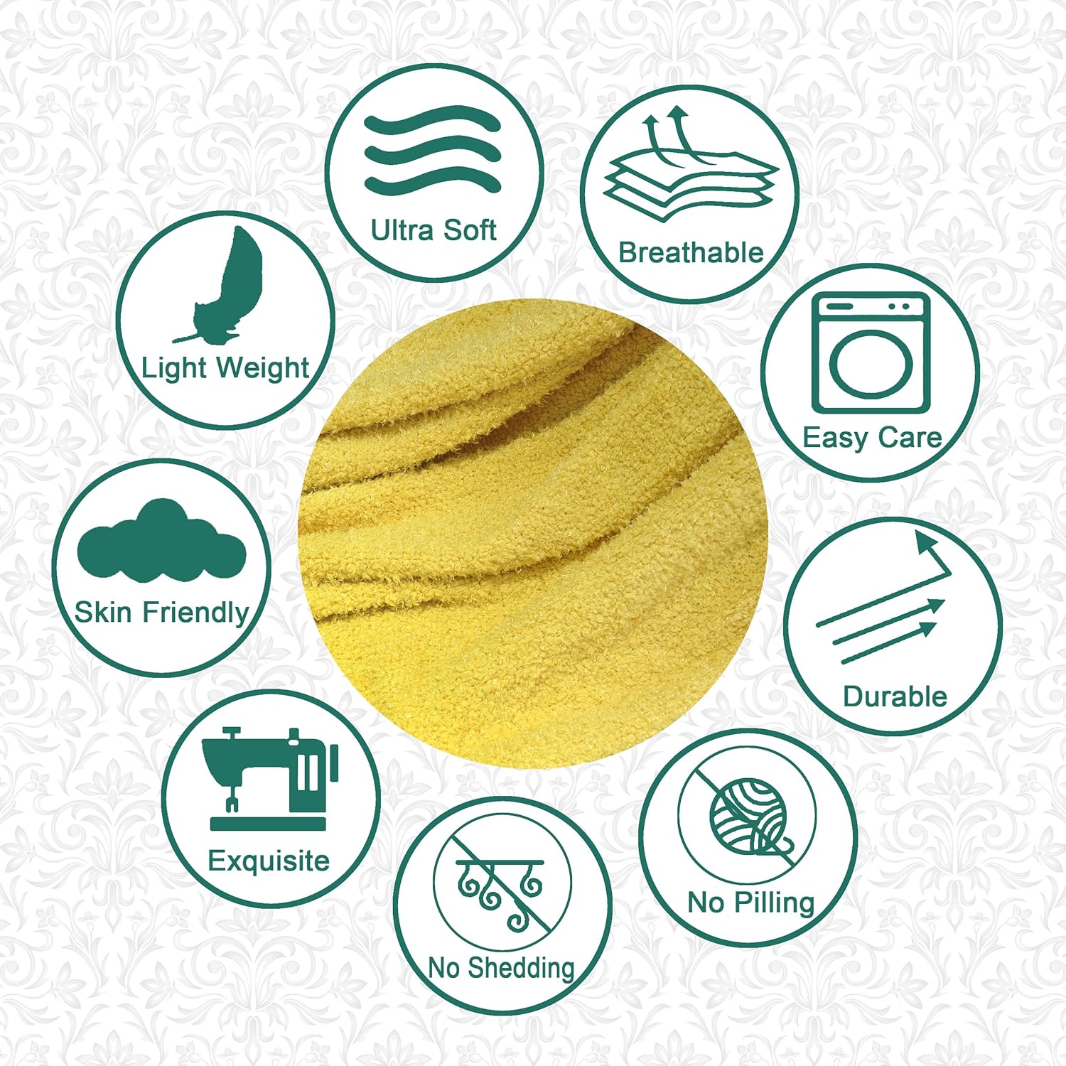 Fluffy Throw Blankets Couch Cover Throw with Fringe Tassels, Plush Fuzzy Furry Soft Cozy Lightweight Throw for Couch Sofa Bed Chair Home Decor, 50" x 60", Sunshine Yellow