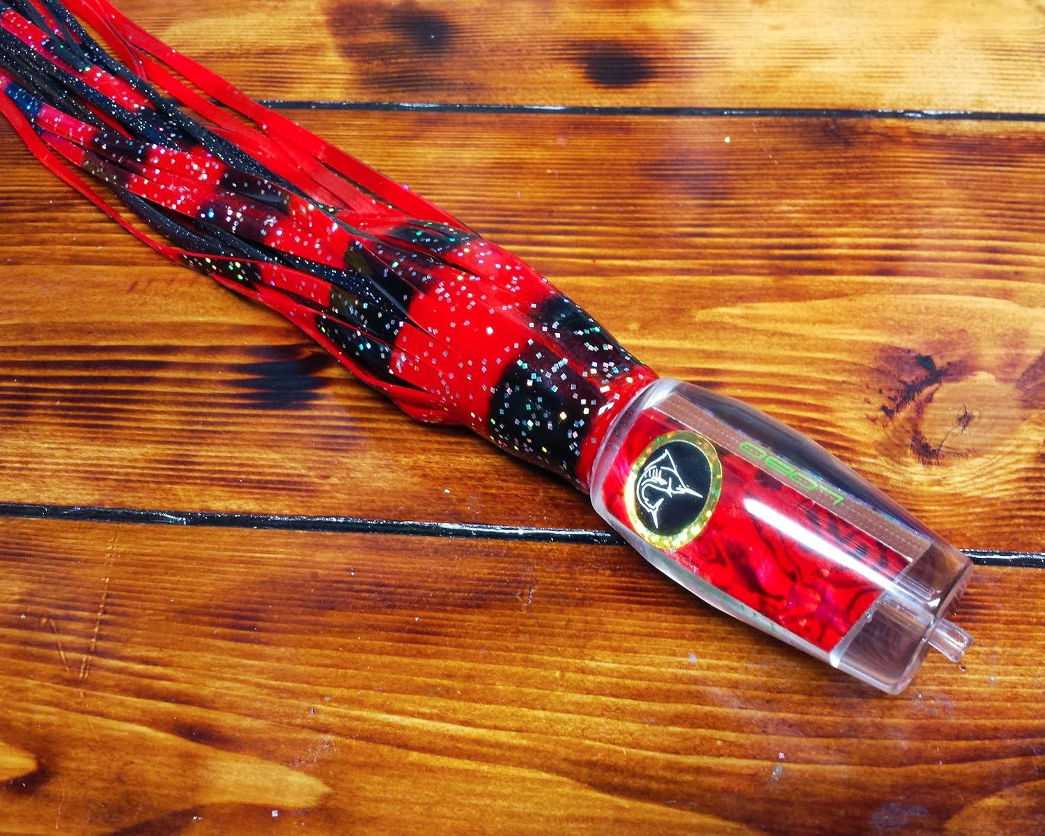 Lobo Lures #50 Typhoon RED Devil 14" Big Game Blue Marlin Trolling Lure Made in The USA