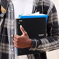 Vista 7 de Cuaderno de Five Star, 1 materia, con rayas, 100 hojas, 11" x 8-1/2", Negro