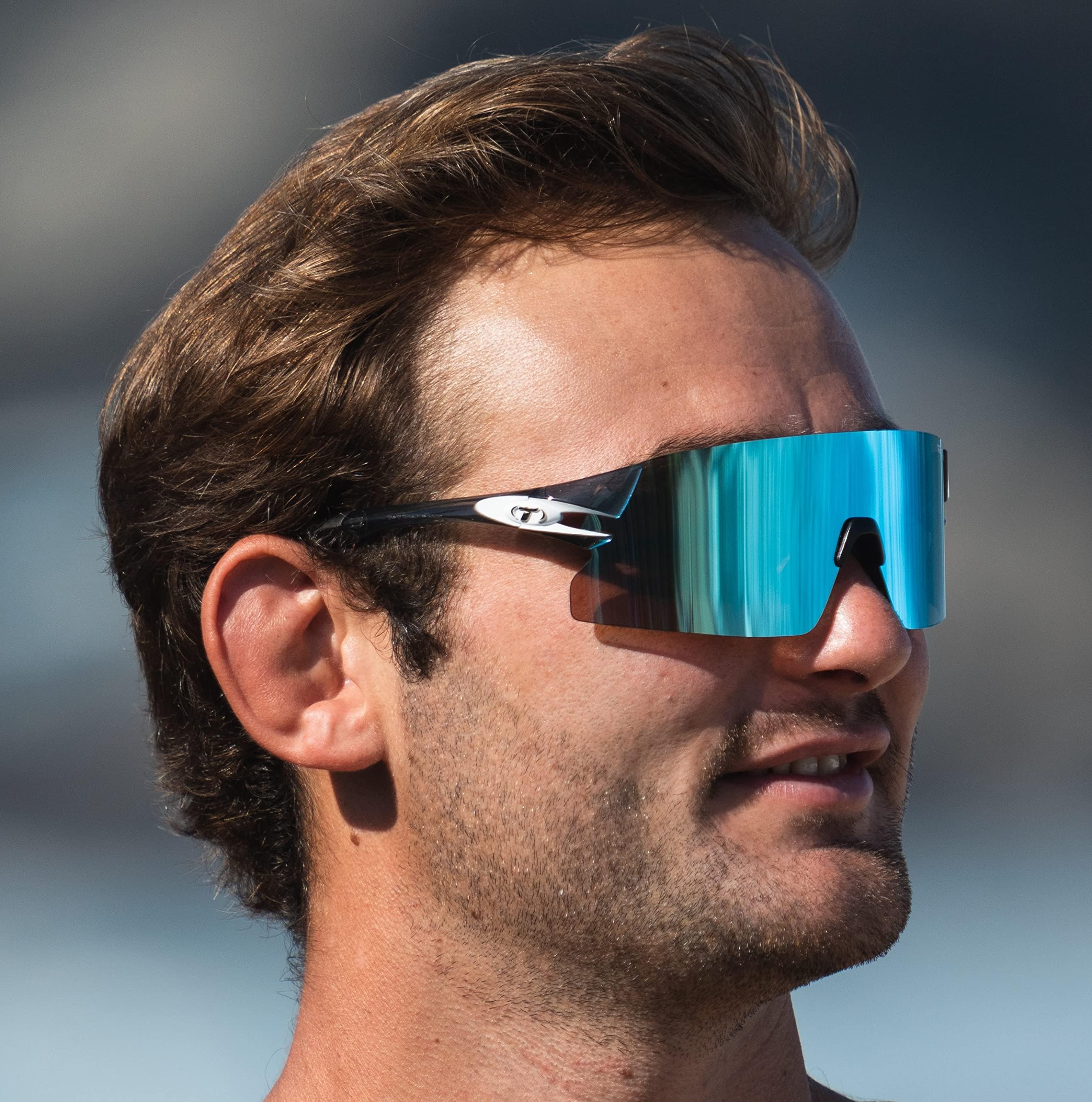 Tifosi Rail XC Clarion Sonnenbrille mit austauschbaren Gläsern, Crystal Smoke, keine Größe, Crystal Smoke, NO SIZE