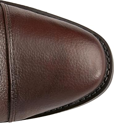 Rhinegold Elite Luxus BROWN LEATHER RIDING BOOTS - Soft Feel Leather, Comfortable Fit, Elasticated Laced Front, Women's Equestrian Boots with Full Length Back Zip