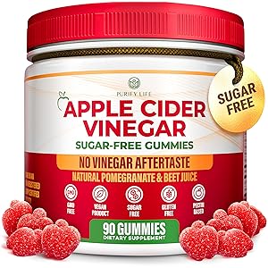 Sugar-Free Apple Cider Vinegar Gummies for Adults (90 Chews) Unfiltered, Detox ACV Gummies with the Mother for Gut Health, Energy, Digestion & Immune Support No More Capsules, Pills or Acid Reflux