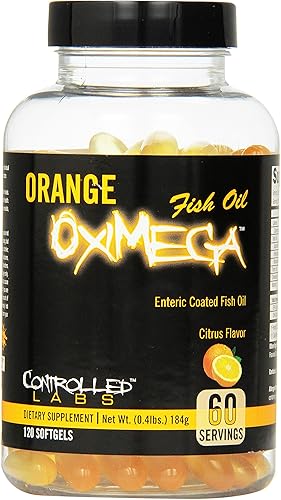Miniatura 2 de CONTROLLED LABS Paquete de salud general, 30 porciones de tríada naranja, 120 unidades de aceite de pescado de oximega naranja, suplemento de