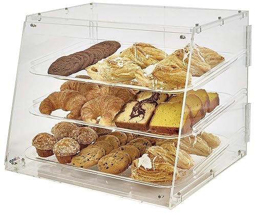 Miniatura 3 de Winco vitrina de pastelería de 3 niveles acrílico