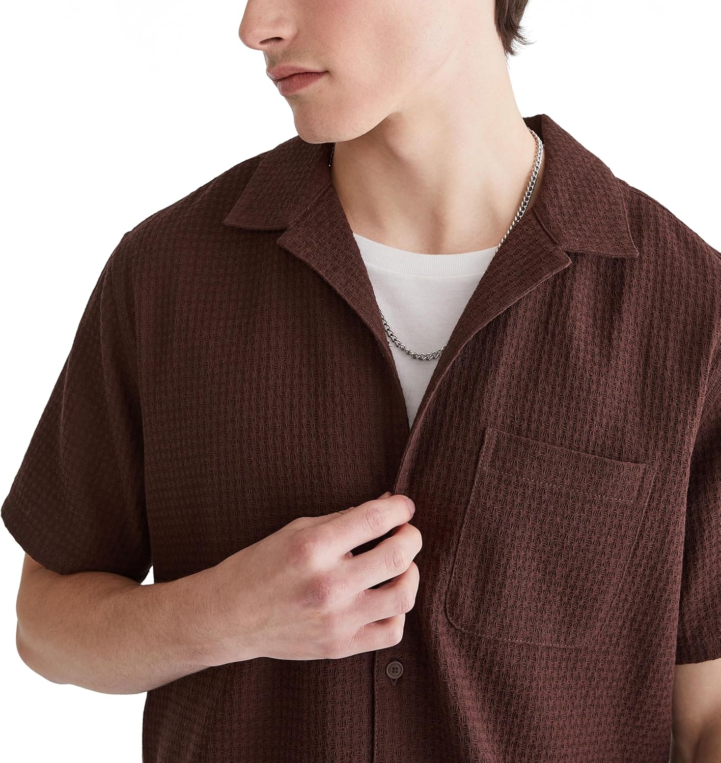 AEROPOSTALE Mens Short Sleeve Textured Shirt - Image 2