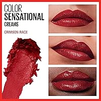 Vista 136 de Maybelline Color Sensational Lipstick, Lip Makeup, Cream Finish, Hydrating Lipstick, Rum Riche, Deep Nude ,1 Count #BLUSHING BUD