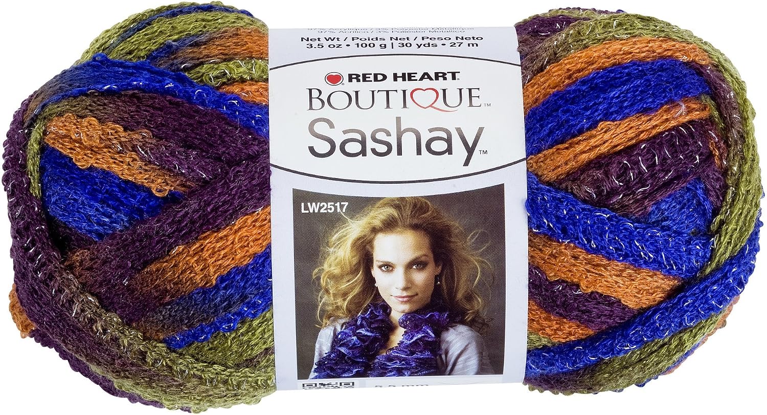 RED HEART Boutique Sashay Yarn, Disco