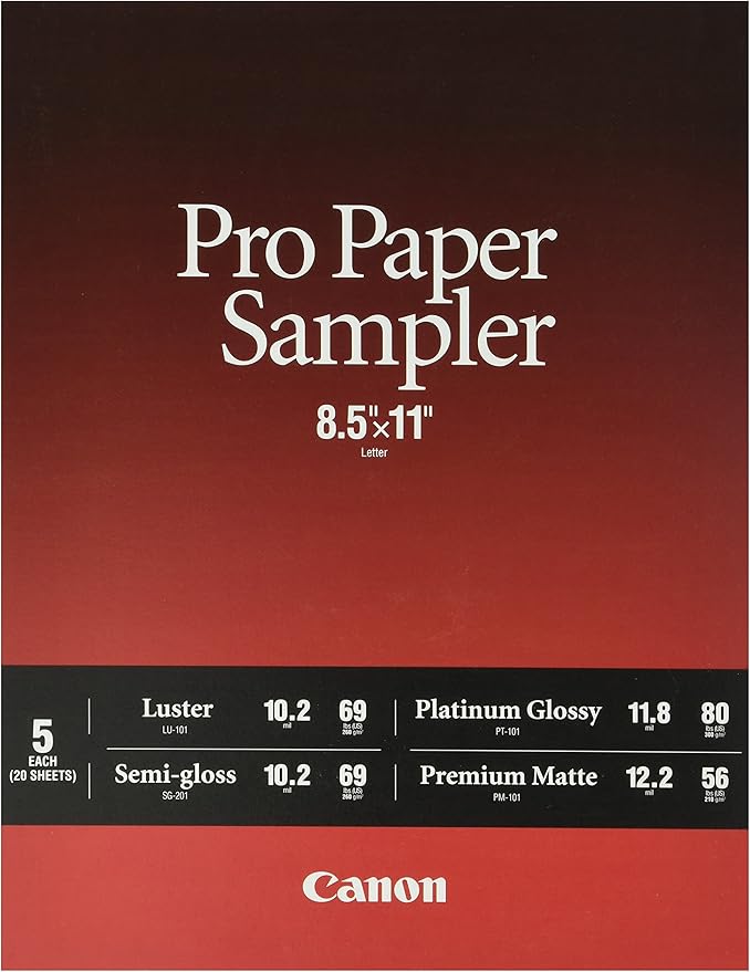 Canon Pro Paper Samples Pack 8657B012 Office Products