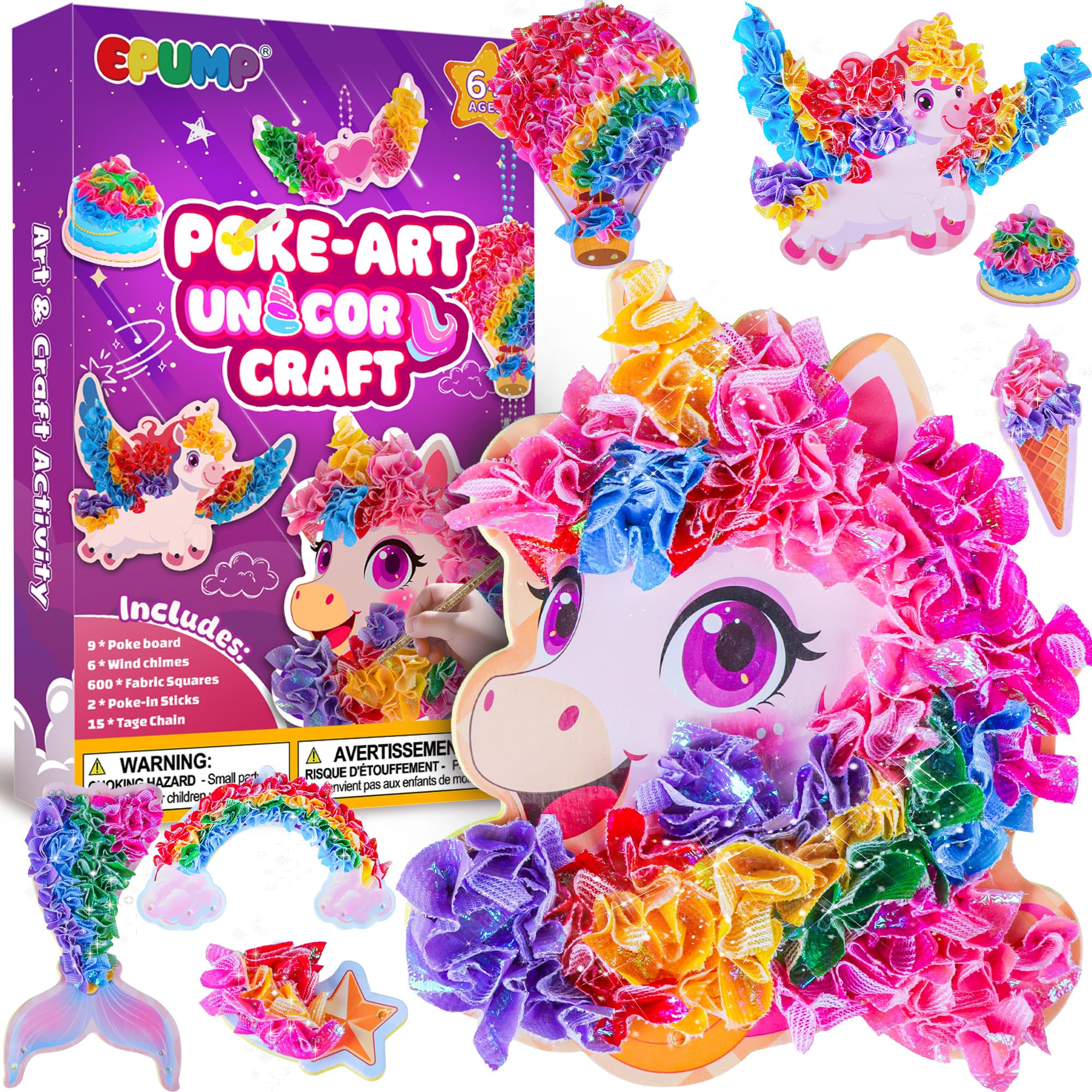 EPUMP Craft Kit for Kids with Wind Chimes, DIY Arts and Crafts Set