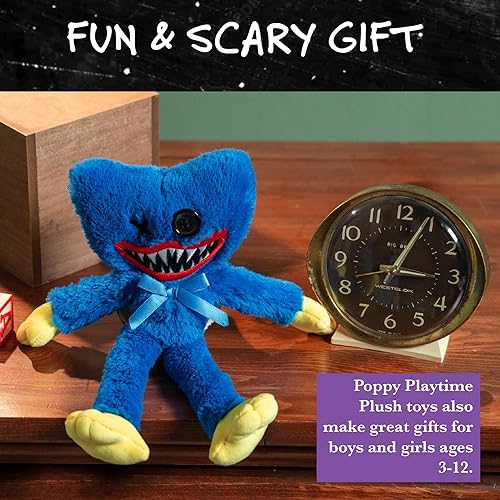 Miniatura 10 de Poppy Playtime Huggy Wuggy con dientes de miedo de 8 pulgadas