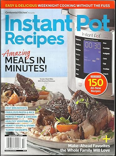 Revista de recetas instantáneas, comidas increíbles en minutos. Edición especial, exhibición de 2020 hasta el 25 de mayo de 2020 (Nota: todas estas